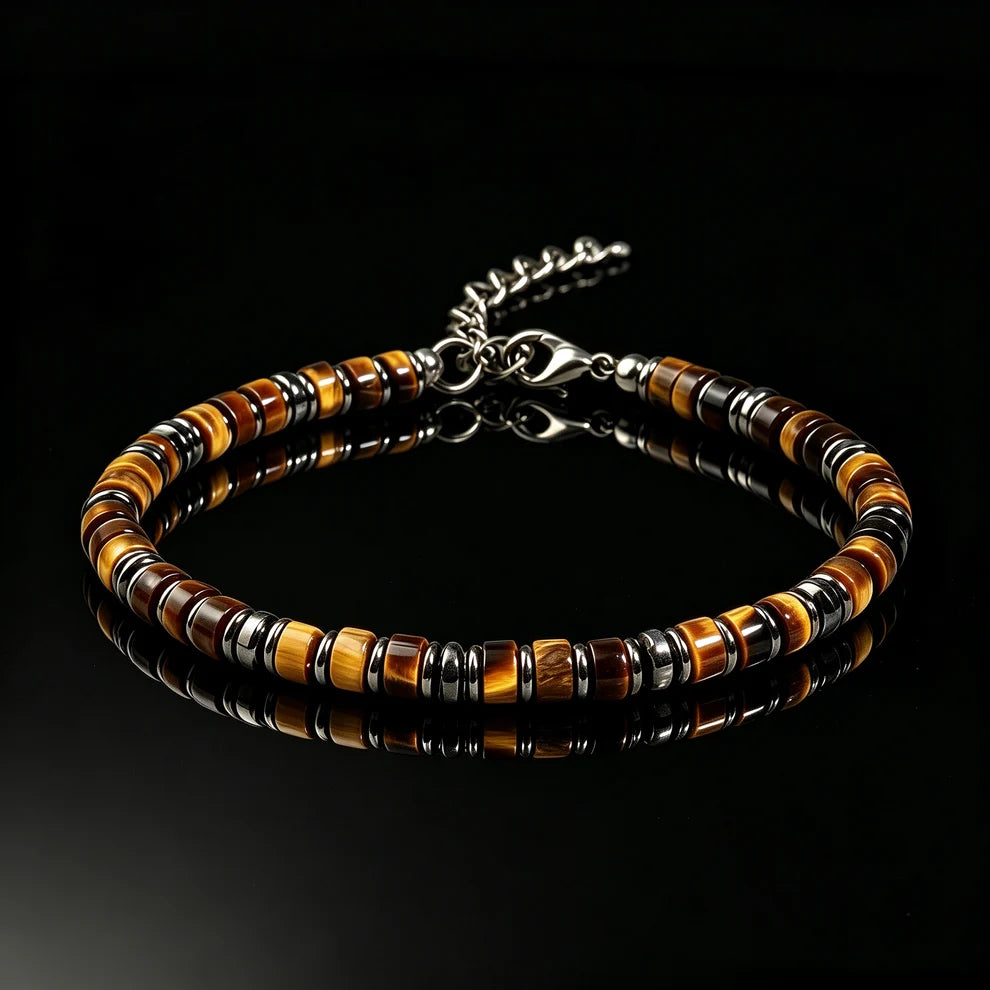Natural Tiger's Eye Stone Bracelet