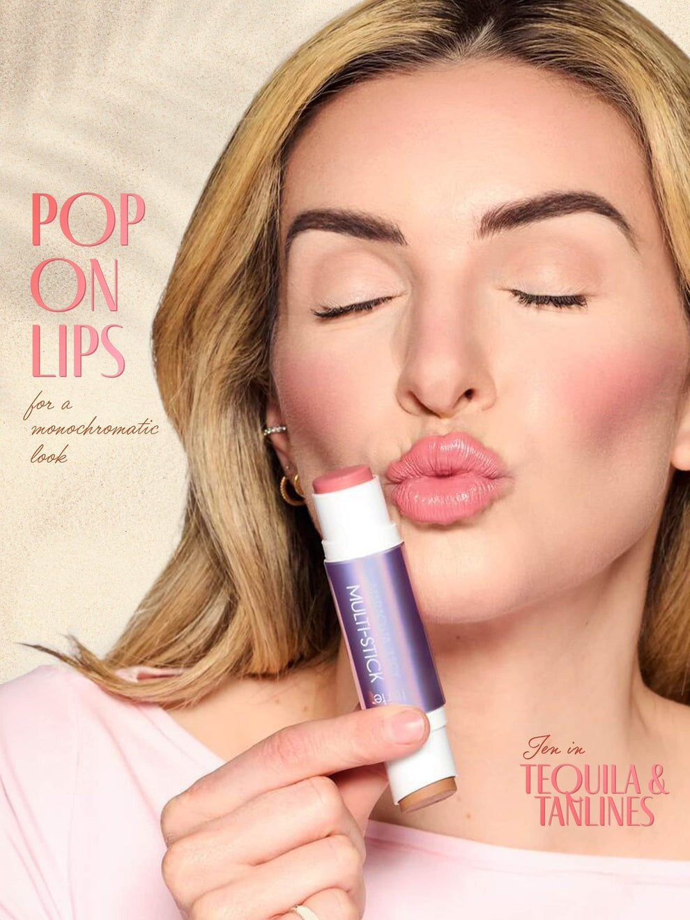 ✨LAST DAY BUY 1 GET 1 FREE✨Double-Ended Blush & Bronzer Stick + Free Brush
