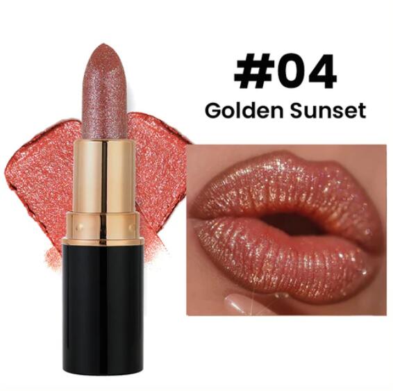 Diamond Lip Gloss Glitter Lipstick Waterproof