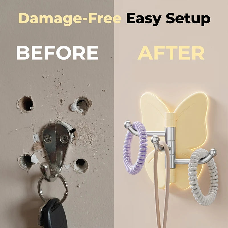 🦋 50% OFF! 50K+ sold! Rotatable butterfly hook