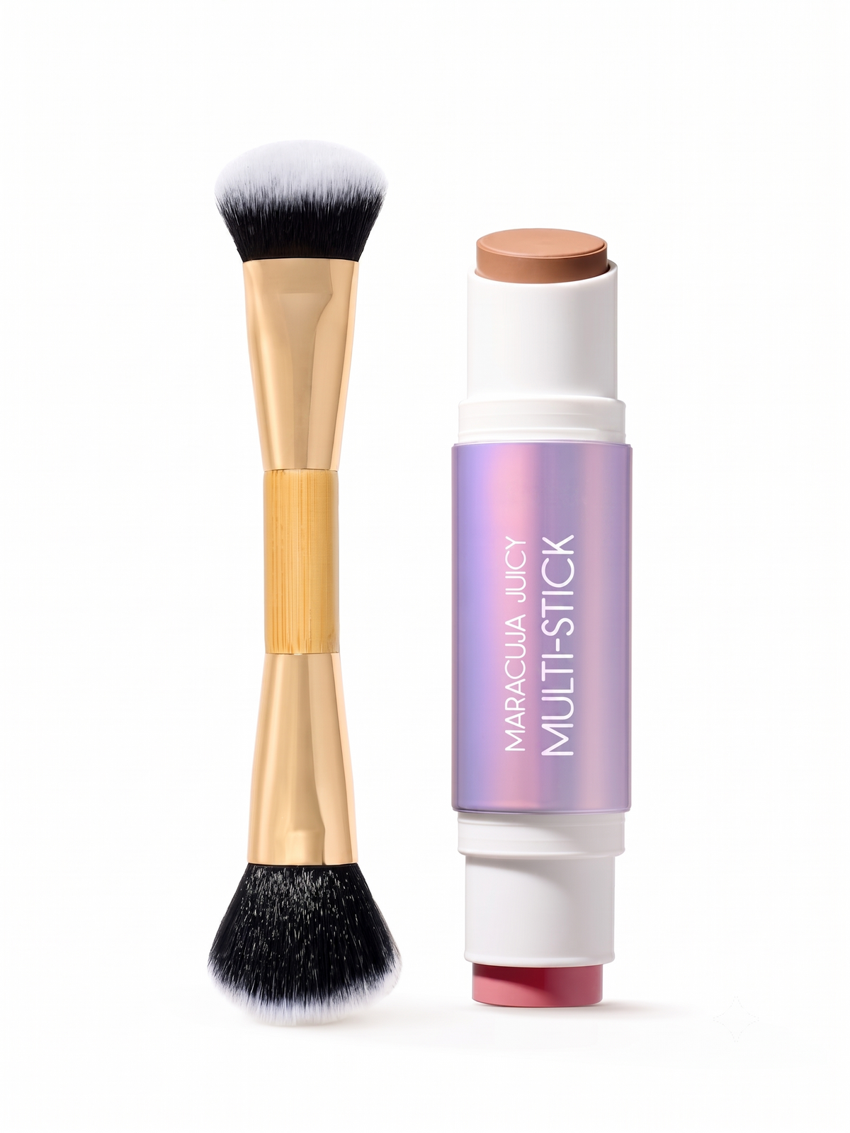 ✨LAST DAY BUY 1 GET 1 FREE✨Double-Ended Blush & Bronzer Stick + Free Brush