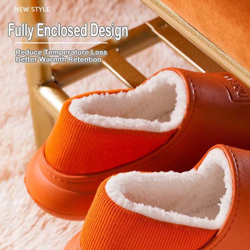 2021 Winter Indoor Warm Non slip Soft Bottom Couple Cotton Slippers