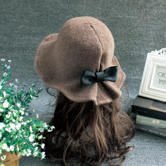 Adajustable Woolen Plush Lined Hat