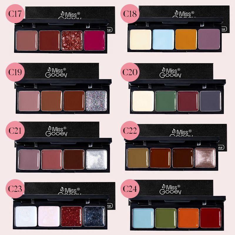 4 Colors Solid Gel Nail Polish