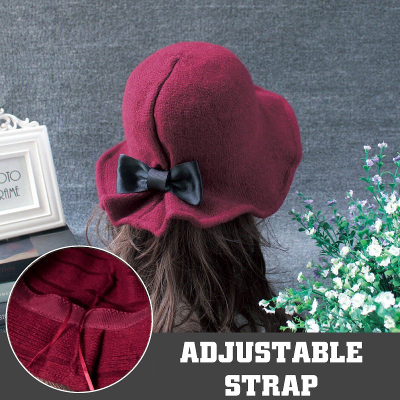 Adajustable Woolen Plush Lined Hat