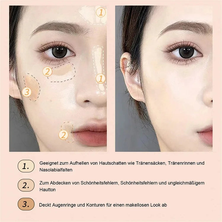 🎁Tri-color concealer - Moisturizing and long-lasting💦