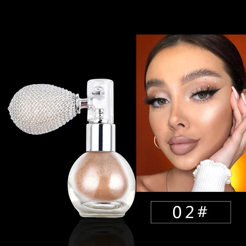 SHIMMERING SPRAY POWDER BODY GLITTER FACE HIGH GLOSS SPRAY HIGHLIGHTER